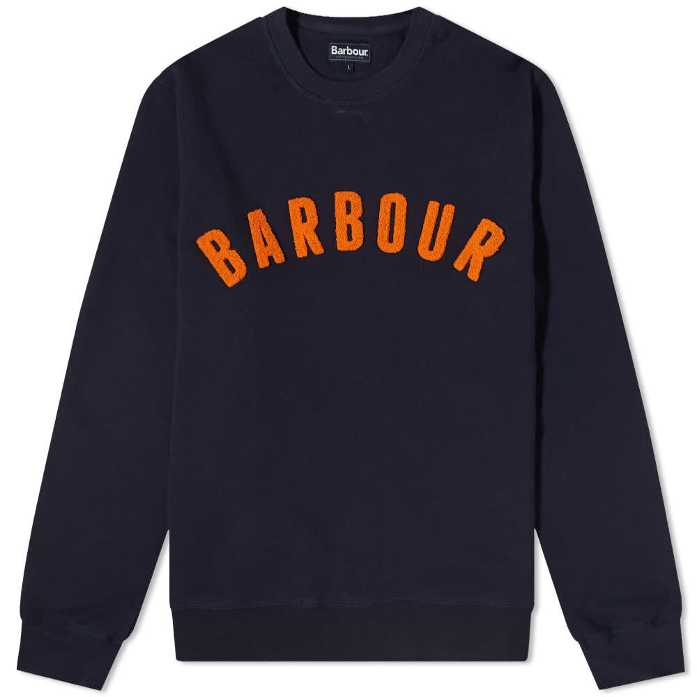 Толстовка Barbour Prep Logo Crew Sweat MOL0101NY91 | Navy фото 1