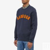 Толстовка Barbour Prep Logo Crew Sweat MOL0101NY91 | Navy фото 4