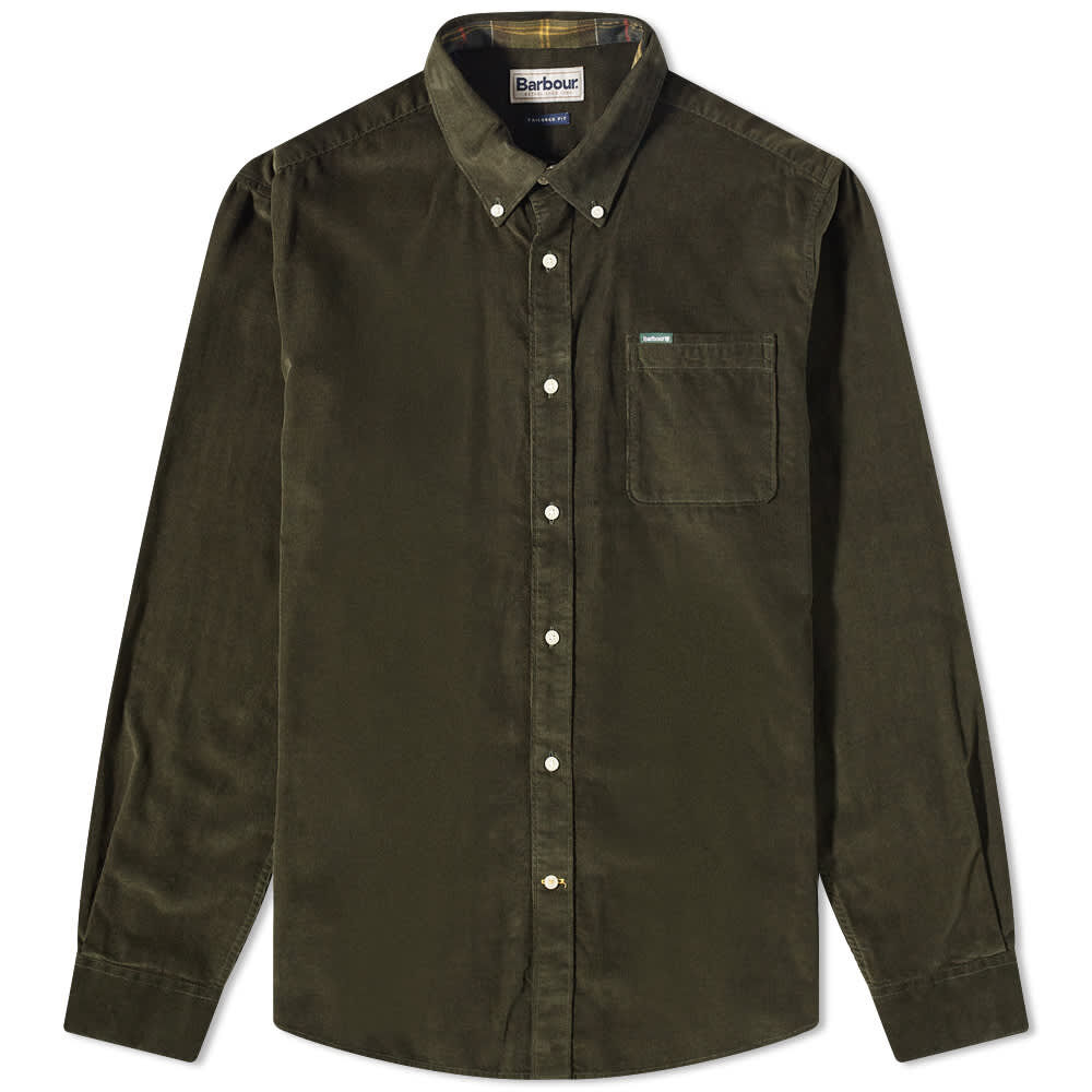 Рубашка Barbour Ramsey Tailored Cord Shirt MSH5001GN91 | Forest фото 1