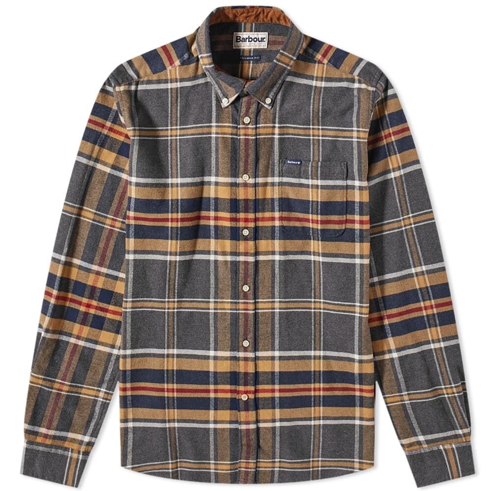 Рубашка Barbour Ronan Tailored Check Shirt MSH5037GY52 | Grey Marl фото 1