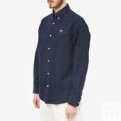 Рубашка Barbour Oxford Shirt MSH5301NY91 | Navy фото 3