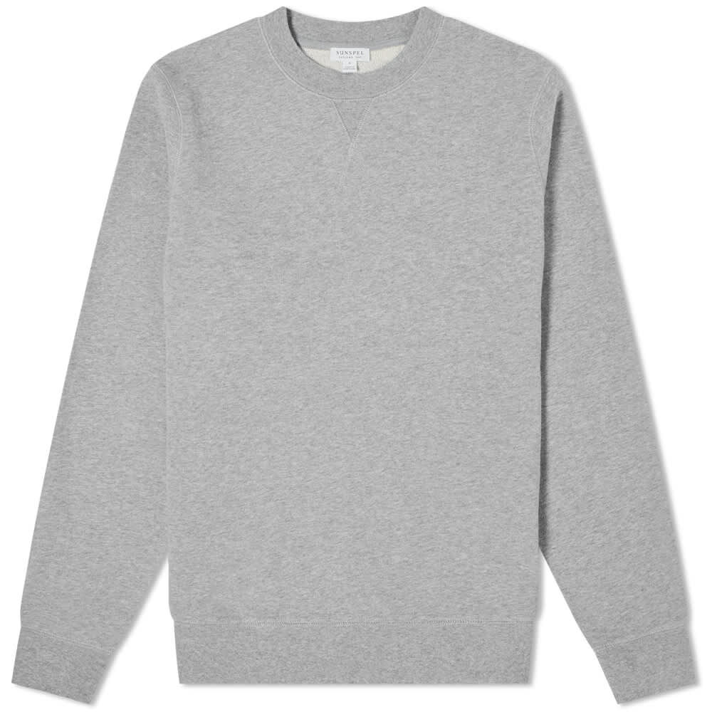 Толстовка Sunspel Loopback Sweat Top MSWE1516-GYAA | Soft Grey Melange фото 1