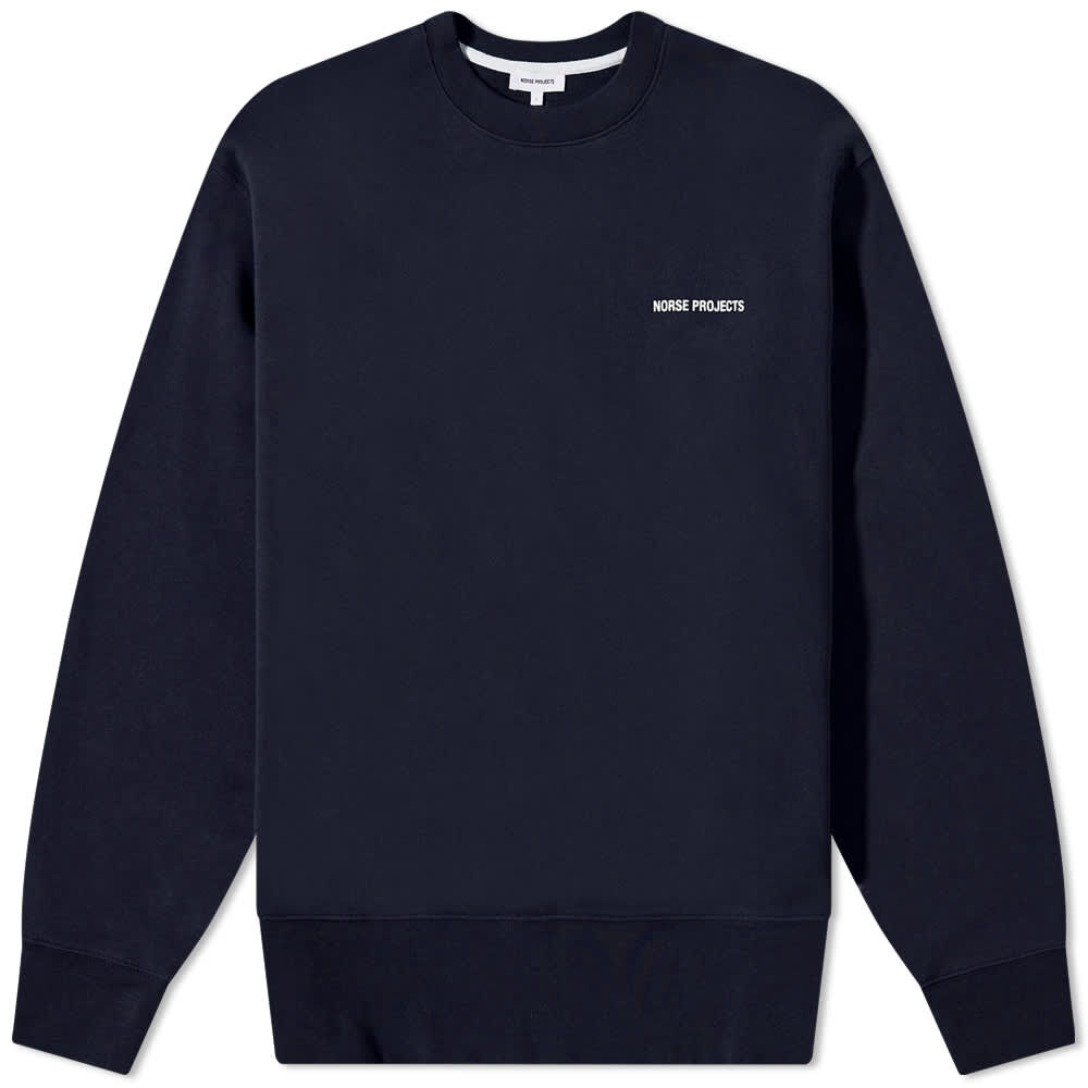 Толстовка Norse Projects Arne Logo Crew Sweat N20-1302-7004 | Dark Navy фото 1