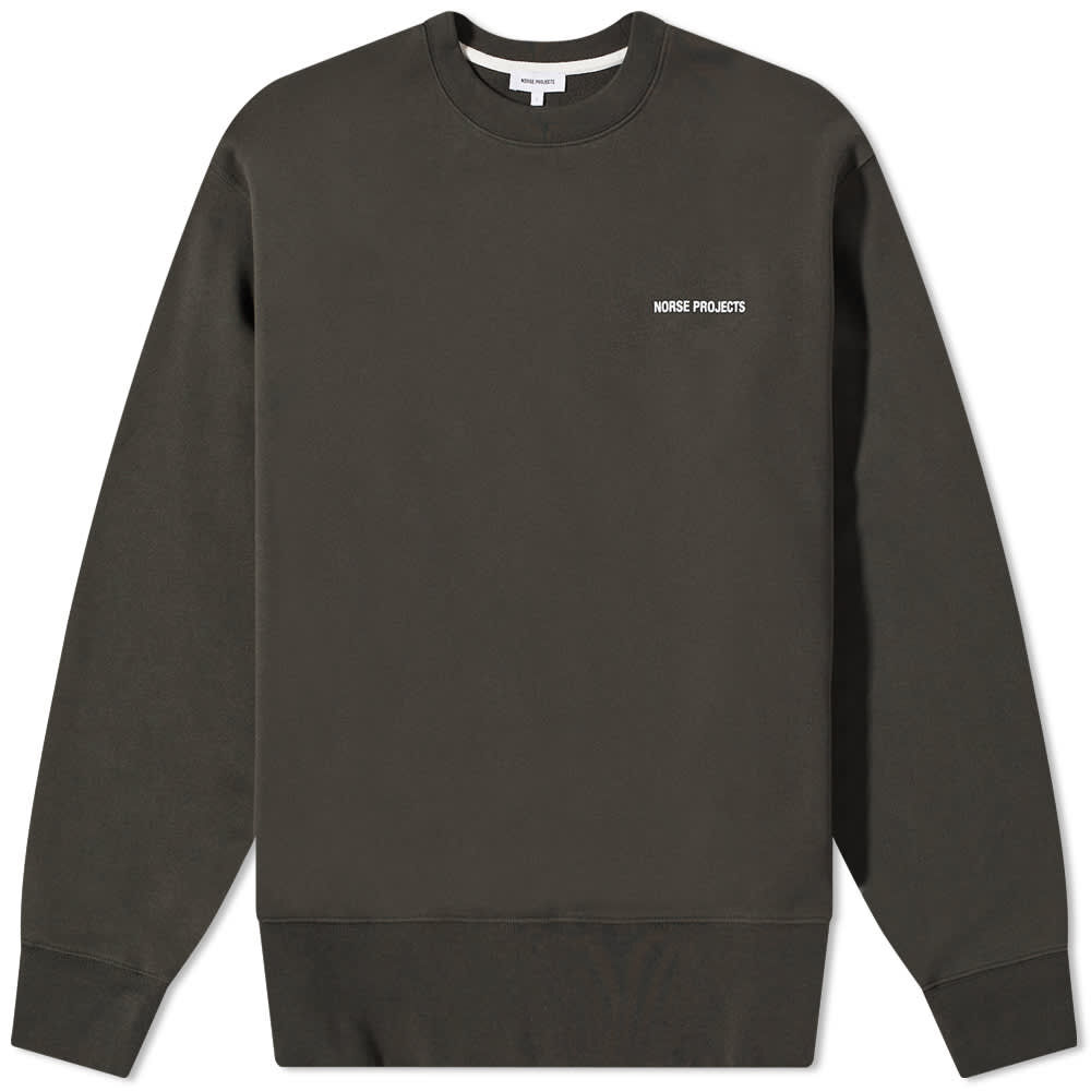 Толстовка Norse Projects Arne Logo Crew Sweat N20-1302-8109 | Beech Green фото 1