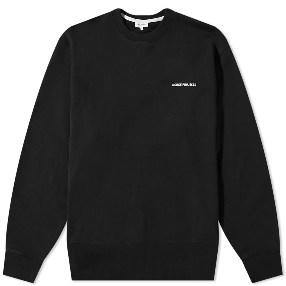 Толстовка Norse Projects Arne Logo Crew Sweat N20-1302-9999 | Black фото 1