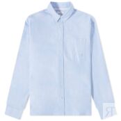 Рубашка Norse Projects Algot Oxford Monogram Button Down Shirt N40-0605-7105 | Pale Blue фото 1