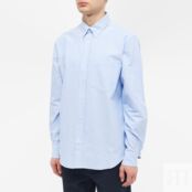 Рубашка Norse Projects Algot Oxford Monogram Button Down Shirt N40-0605-7105 | Pale Blue фото 3