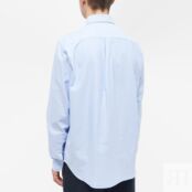 Рубашка Norse Projects Algot Oxford Monogram Button Down Shirt N40-0605-7105 | Pale Blue фото 4