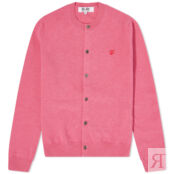 Джемпер Comme de Garcons Play Women's Small Heart Button Front Cardi P1N079-PK | Pink фото 1