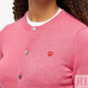 Джемпер Comme de Garcons Play Women's Small Heart Button Front Cardi P1N079-PK | Pink фото 2