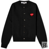 Джемпер Comme des Garçons Play Invader Heart Cardigan P1N083-BK | Black фото 1