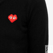 Джемпер Comme des Garçons Play Invader Heart Cardigan P1N083-BK | Black фото 2