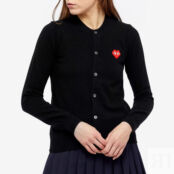 Джемпер Comme des Garçons Play Invader Heart Cardigan P1N083-BK | Black фото 4