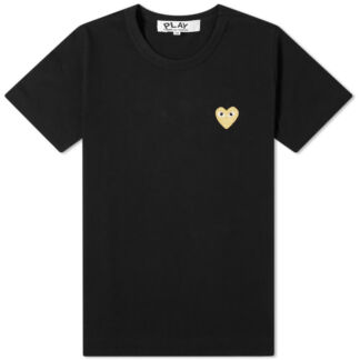 Футболка Comme des Garcons Play Women's Gold Heart Logo Tee