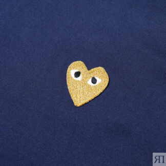 Футболка Comme des Garcons Play Women's Gold Heart Logo Tee