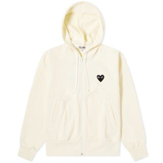 Толстовка Comme des Garcons Play Women's Black Heart Full Zip Backprin