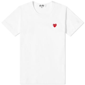 Футболка Comme des Garçons Play Womens's Little Red Heart Logo Tee