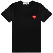 Футболка Comme des Garçons Play Invader Heart Tee P1T321-BK | Black фото 1
