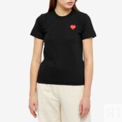 Футболка Comme des Garçons Play Invader Heart Tee P1T321-BK | Black фото 2