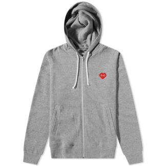 Толстовка Comme des Garçons Play Invader Heart Zip Hoody