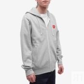 Толстовка Comme des Garçons Play Invader Heart Zip Hoody P1T326-1 | Grey фото 3