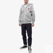 Толстовка Comme des Garçons Play Invader Heart Zip Hoody P1T326-1 | Grey фото 5