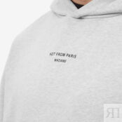 Толстовка Drôle de Monsieur Not From Paris Madame Popover Hoody PERM-P04LGY | Light Grey фото 5