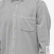 Рубашка Portuguese Flannel Lobo Button Down Corduroy Shirt PF-LBOBDCRDS-GRY | Grey фото 2