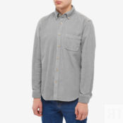 Рубашка Portuguese Flannel Lobo Button Down Corduroy Shirt PF-LBOBDCRDS-GRY | Grey фото 3