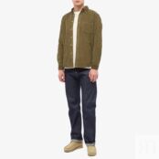 Рубашка Portuguese Flannel Lobo Button Down Corduroy Shirt PF-LBOBDCRDS-OLV | Olive фото 4