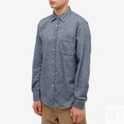 Рубашка Portuguese Flannel Teca Flannel Shirt PF-TECAFLNLSHRT-IND | Indigo фото 3