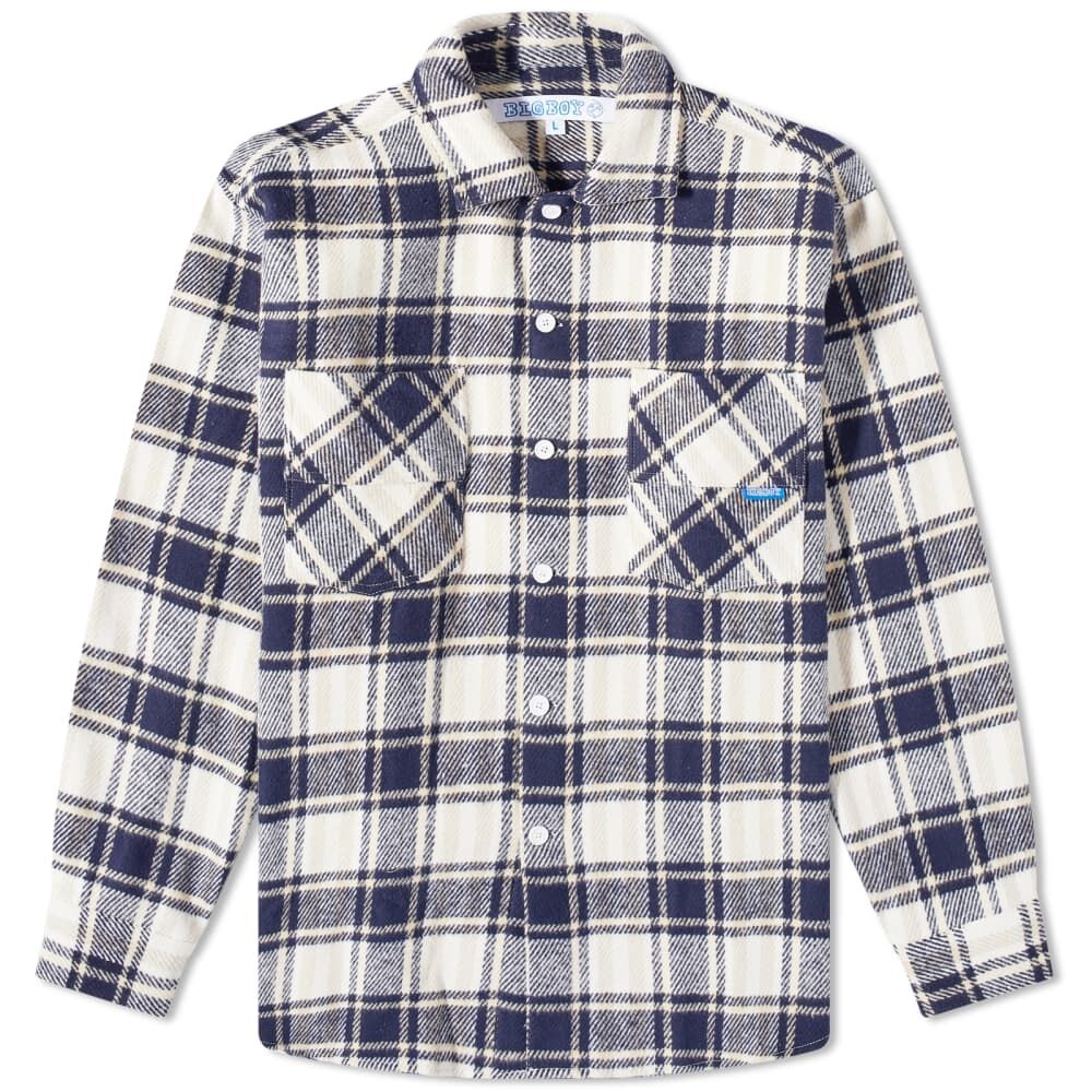 Рубашка Polar Skate Co. Big Boy Flannel Shirt PSC-SP23-40 | Navy фото 1