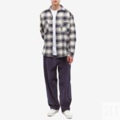 Рубашка Polar Skate Co. Big Boy Flannel Shirt PSC-SP23-40 | Navy фото 5