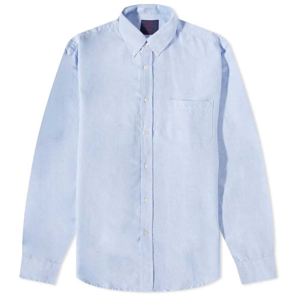 Рубашка Portuguese Flannel Belavista Button Down Oxford Shirt SS23-0099SKY | Sky Blue фото 1