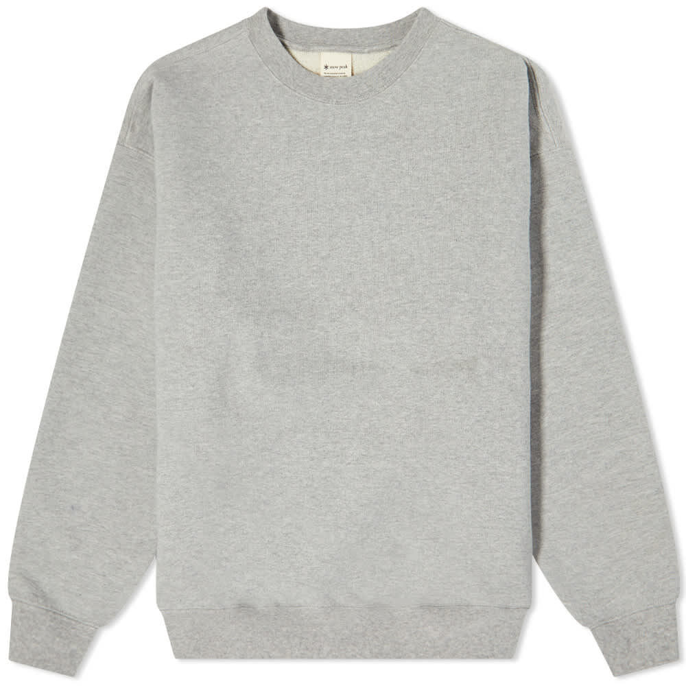 Толстовка Snow Peak Recycled Cotton Crew Neck Sweat SW-22SU401-MG | M.Grey фото 1