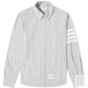 Рубашка Thom Browne 4 Bar Flannel Shirt TB-MWL272A-05245-035 | Medium Grey фото 1