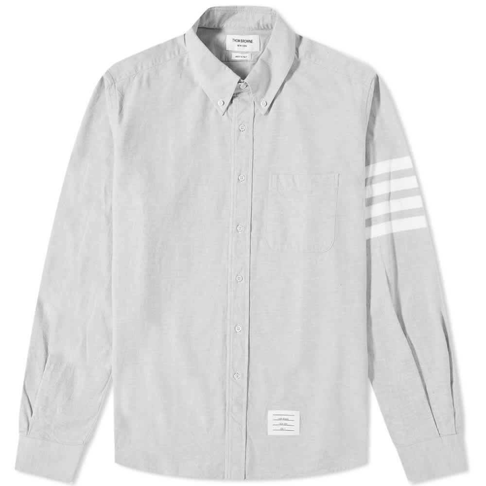 Рубашка Thom Browne 4 Bar Flannel Shirt TB-MWL272A-05245-035 | Medium Grey фото 1