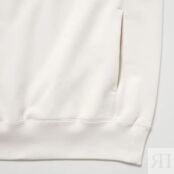 Толстовка Uniqlo Colour Block Sweat Hoodie, белый 455395 | WHITE COL01 фото 4