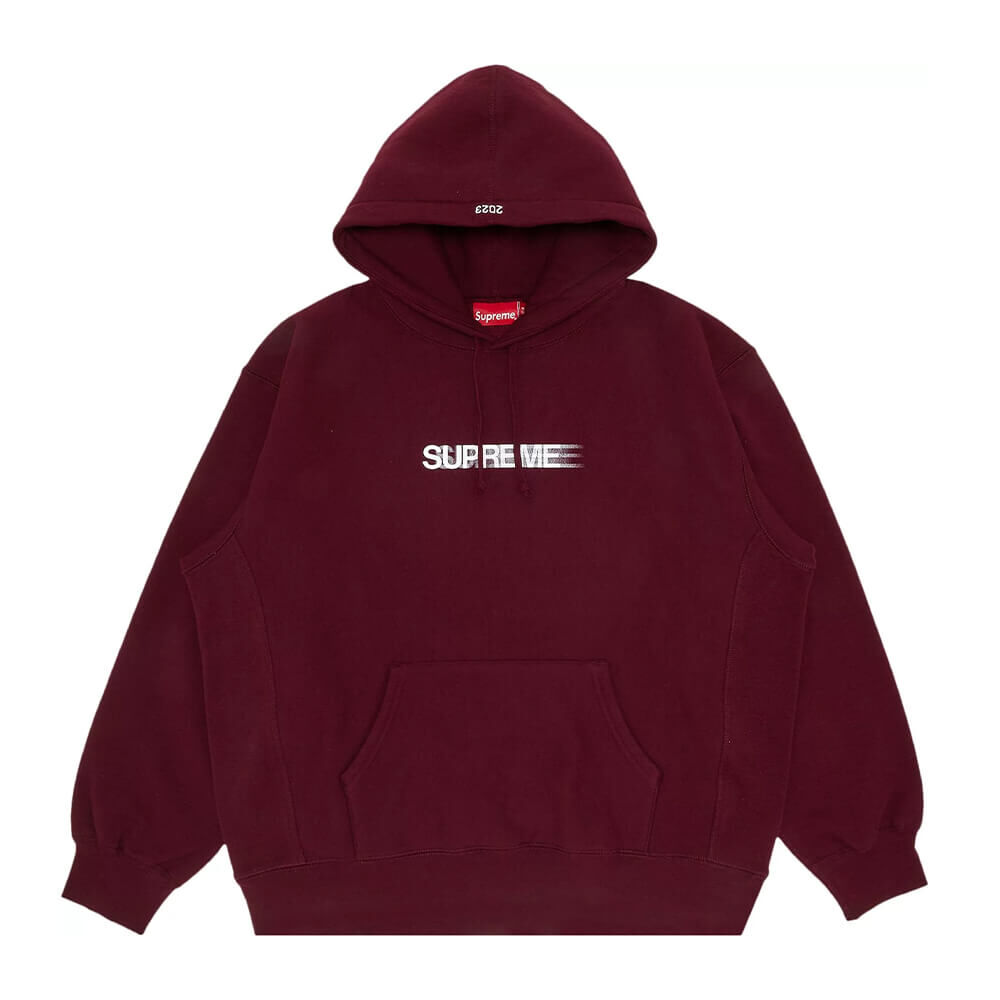 Толстовка Supreme Motion Logo Hooded, бургунди SS23SW45 BURGUNDY | Red фото 1