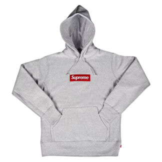 Толстовка Supreme Box Logo Hooded, серый