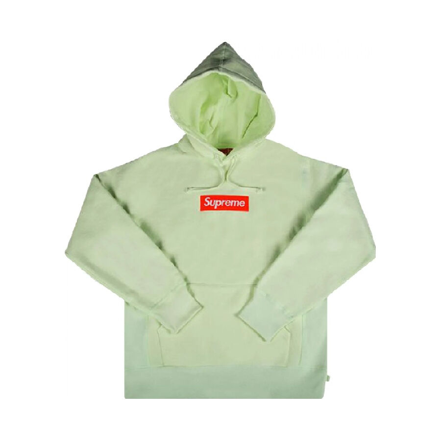 Худи Supreme Logo Hooded, светло-зеленый FW17SW10 PALE LIME | Green фото 1