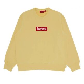 Толстовка Supreme Box Logo Crewneck, желтый