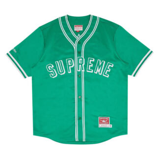 Бейсбольное джерси Supreme x Mitchell & Ness Satin, зелёный