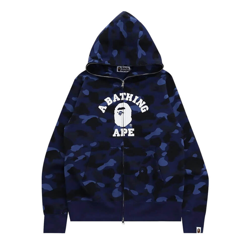 Толстовка Bape Color Camo College Full, синий 1H75 115 001 NAVY | Blue фото 1