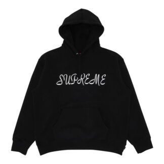 Толстовка Supreme Script Hooded, чёрный