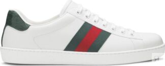 Кроссовки Gucci Ace Leather White, белый