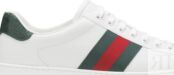 Кроссовки Gucci Ace Leather White, белый 386750 A3830 9071 | White фото 2