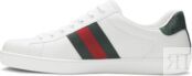 Кроссовки Gucci Ace Leather White, белый 386750 A3830 9071 | White фото 3