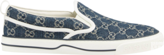Кроссовки Gucci Tennis 1977 Slip-On Denim, синий