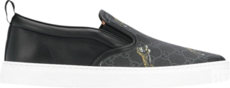 Кроссовки Gucci GG Supreme Slip-On Tigers, черный